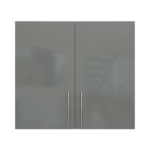 Pre Assembled Modern 800mm fitted kitchen wall unit dust grey gloss