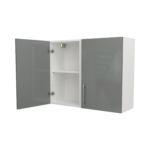 Pre Assembled Modern 900mm fitted kitchen wall unit dust grey gloss