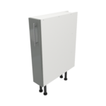 Pre Assembled Modern 150mm fitted kitchen base unit dust grey gloss