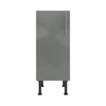 Pre Assembled Modern 350mm fitted kitchen base unit dust grey gloss