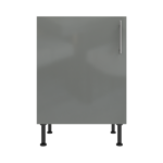Pre Assembled Modern 600mm fitted kitchen universal base unit dust grey gloss