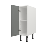 Pre Assembled Modern 250mm fitted kitchen base unit dust grey gloss