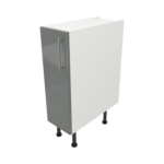 Pre Assembled Modern 250mm fitted kitchen base unit dust grey gloss