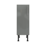Pre Assembled Modern 300mm fitted kitchen base unit dust grey gloss