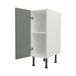 Pre Assembled Modern 300mm fitted kitchen base unit dust grey gloss