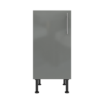Pre Assembled Modern 400mm fitted kitchen base unit dust grey gloss