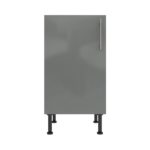 Pre Assembled Modern 450mm fitted kitchen base unit dust grey gloss
