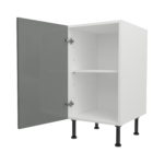 Pre Assembled Modern 450mm fitted kitchen base unit dust grey gloss