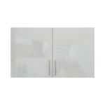 Pre Assembled Modern 1200mm fitted kitchen wall unit light grey gloss