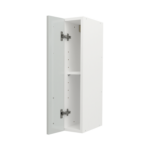 Pre Assembled Modern 150mm fitted kitchen wall unit light grey gloss