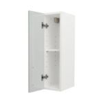 Pre Assembled Modern 200mm fitted kitchen wall unit light grey gloss