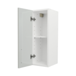 Pre Assembled Modern 250mm fitted kitchen wall unit light grey gloss