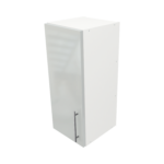 Pre Assembled Modern 300mm fitted kitchen wall unit light grey gloss