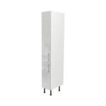 Pre Assembled Modern 300mm Tall Kitchen Larder fitted unit light grey gloss