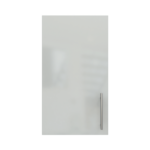 Pre Assembled Modern 400mm fitted kitchen wall unit light grey gloss