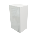 Pre Assembled Modern 400mm fitted kitchen wall unit light grey gloss