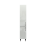 Pre Assembled Modern 400mm Tall Kitchen Larder fitted unit light grey gloss