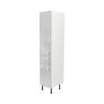 Pre Assembled Modern 400mm Tall Kitchen Larder fitted unit light grey gloss