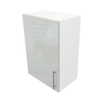 Pre Assembled Modern 500mm fitted kitchen wall unit light grey gloss