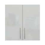 Pre Assembled Modern 700mm fitted kitchen wall unit light grey gloss