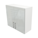 Pre Assembled Modern 800mm fitted kitchen wall unit light grey gloss