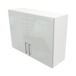 Pre Assembled Modern 1000mm fitted kitchen wall unit light grey gloss