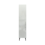 Pre Assembled Modern 450mm Tall Kitchen Larder fitted unit light grey gloss