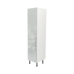 Pre Assembled Modern 450mm Tall Kitchen Larder fitted unit light grey gloss