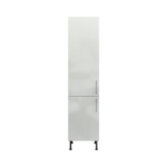 Pre Assembled Modern 500mm Tall Kitchen Larder fitted unit light grey gloss