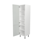 Pre Assembled Modern 500mm Tall Kitchen Larder fitted unit light grey gloss