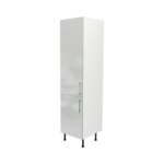 Pre Assembled Modern 500mm Tall Kitchen Larder fitted unit light grey gloss