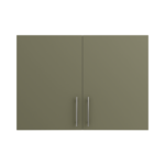 Pre Assembled Modern 1000mm fitted kitchen wall unit matt agave green