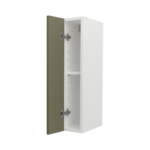 Pre Assembled Modern 150mm fitted kitchen wall unit matt agave green