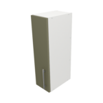 Pre Assembled Modern 200mm fitted kitchen wall unit matt agave green