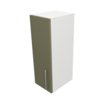 Pre Assembled Modern 250mm fitted kitchen wall unit matt agave green
