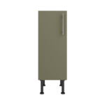Pre Assembled Modern 300mm fitted kitchen base unit matt agave green