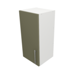 Pre Assembled Modern 350mm fitted kitchen wall unit matt agave green