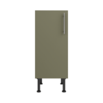 Pre Assembled Modern 350mm fitted kitchen base unit matt agave green