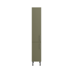 Pre Assembled Modern 350mm Tall Kitchen Larder fitted unit matt agave green