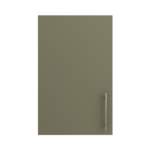 Pre Assembled Modern 450mm fitted kitchen wall unit matt agave green