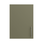 Pre Assembled Modern 500mm fitted kitchen wall unit matt agave green