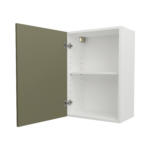 Pre Assembled Modern 500mm fitted kitchen wall unit matt agave green