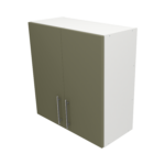 Pre Assembled Modern 700mm fitted kitchen wall unit matt agave green