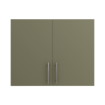 Pre Assembled Modern 900mm fitted kitchen wall unit matt agave green
