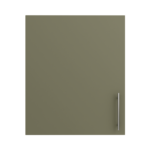 Pre Assembled Modern 600mm fitted kitchen wall unit matt agave green