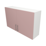 Pre Assembled Modern 1200mm fitted kitchen wall unit pink