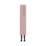 Pre Assembled Modern 150mm fitted kitchen base unit pink