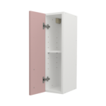 Pre Assembled Modern 200mm fitted kitchen wall unit pink