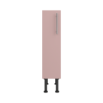 Pre Assembled Modern 200mm fitted kitchen base unit pink