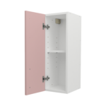 Pre Assembled Modern 250mm fitted kitchen wall unit pink